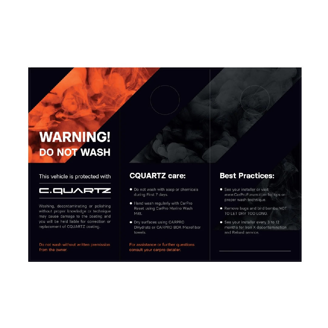 CARPRO Hanger Brochure - Bæklingur á spegil