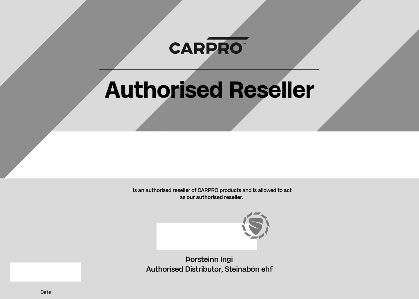 CARPRO Certificate Frame - Rammar fyrir réttindi