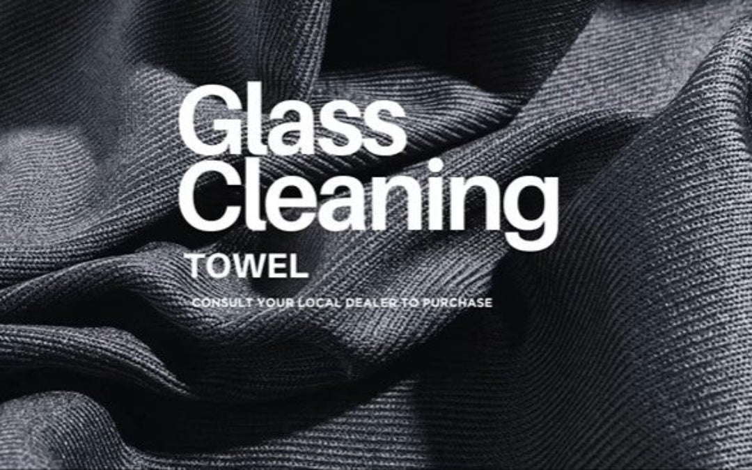 SGCB Glass Towel - Glerklútur (290gsm, 40x40cm, með saum) [NÝ VARA]