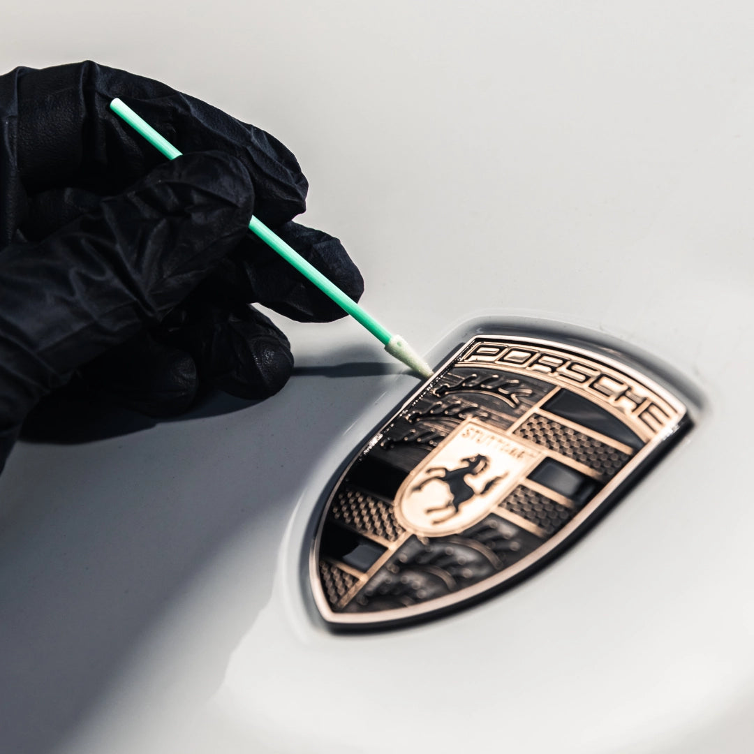 SGCB Hreinsipinnasett í notkun við smáatriði á bíl